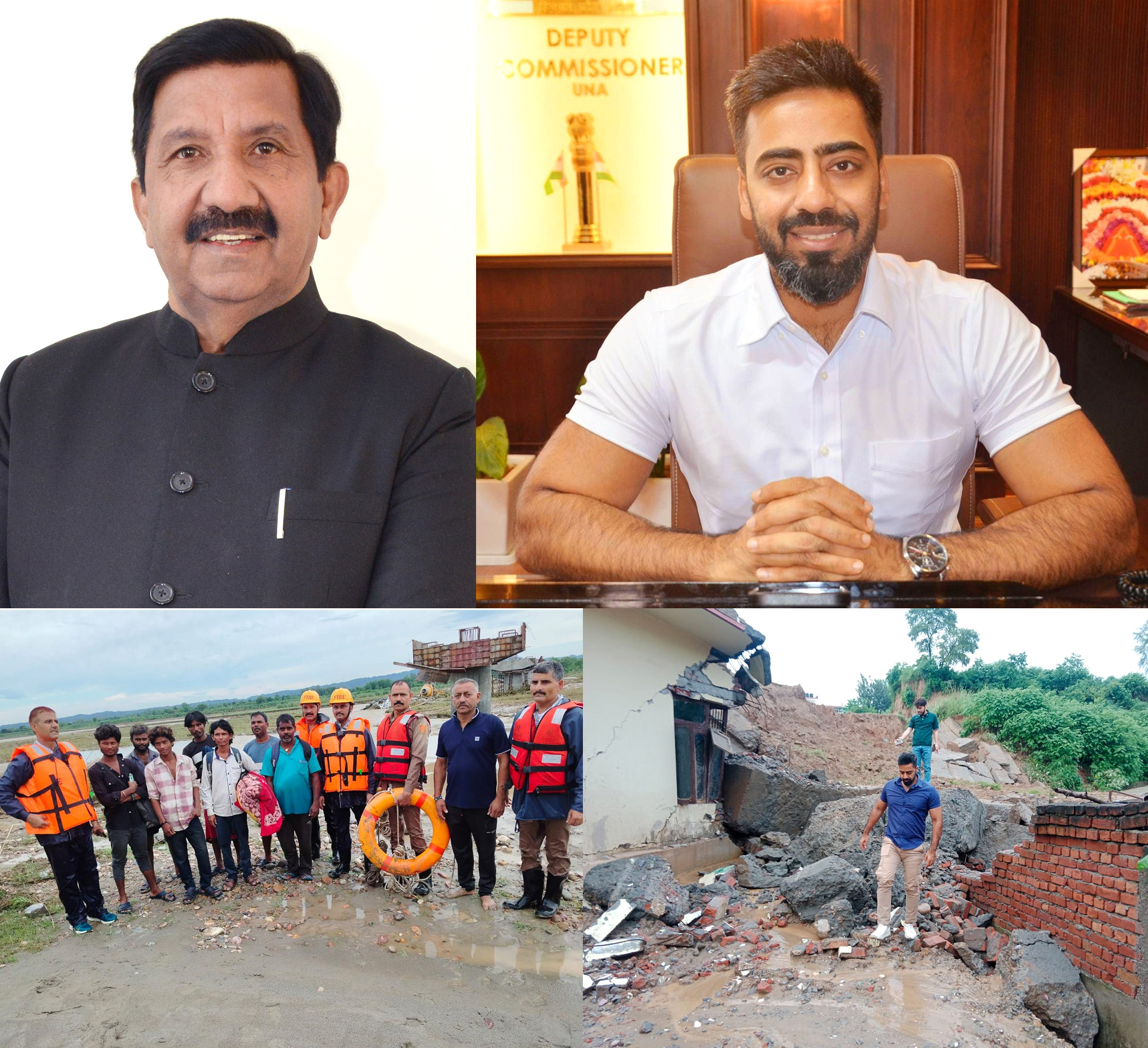 मूसलाधार बारिश से उत्पन्न चुनौतियों पर सरकार सतर्क, राहत-बचाव व बहाली कार्यों में युद्धस्तर पर जुटा ऊना जिला प्रशासन